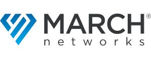 Blue emblem and March Networks text